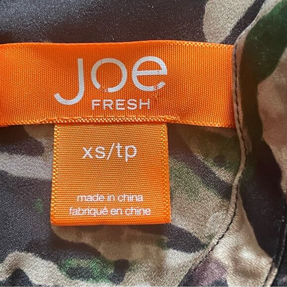 Joe Fresh long sleeve button down shirt dress size extra small XS b13 - Picture 2 of 4